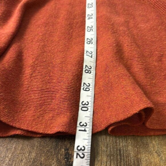 Free People flutter sleeve flare Knit dress XS rusty red brown - Picture 11 of 11